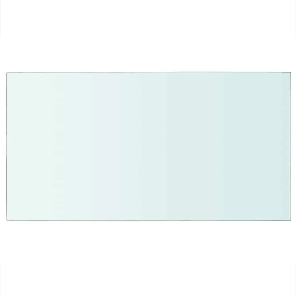 Glass Shelf Panel Transparent Tempered Glass 40x25 cm