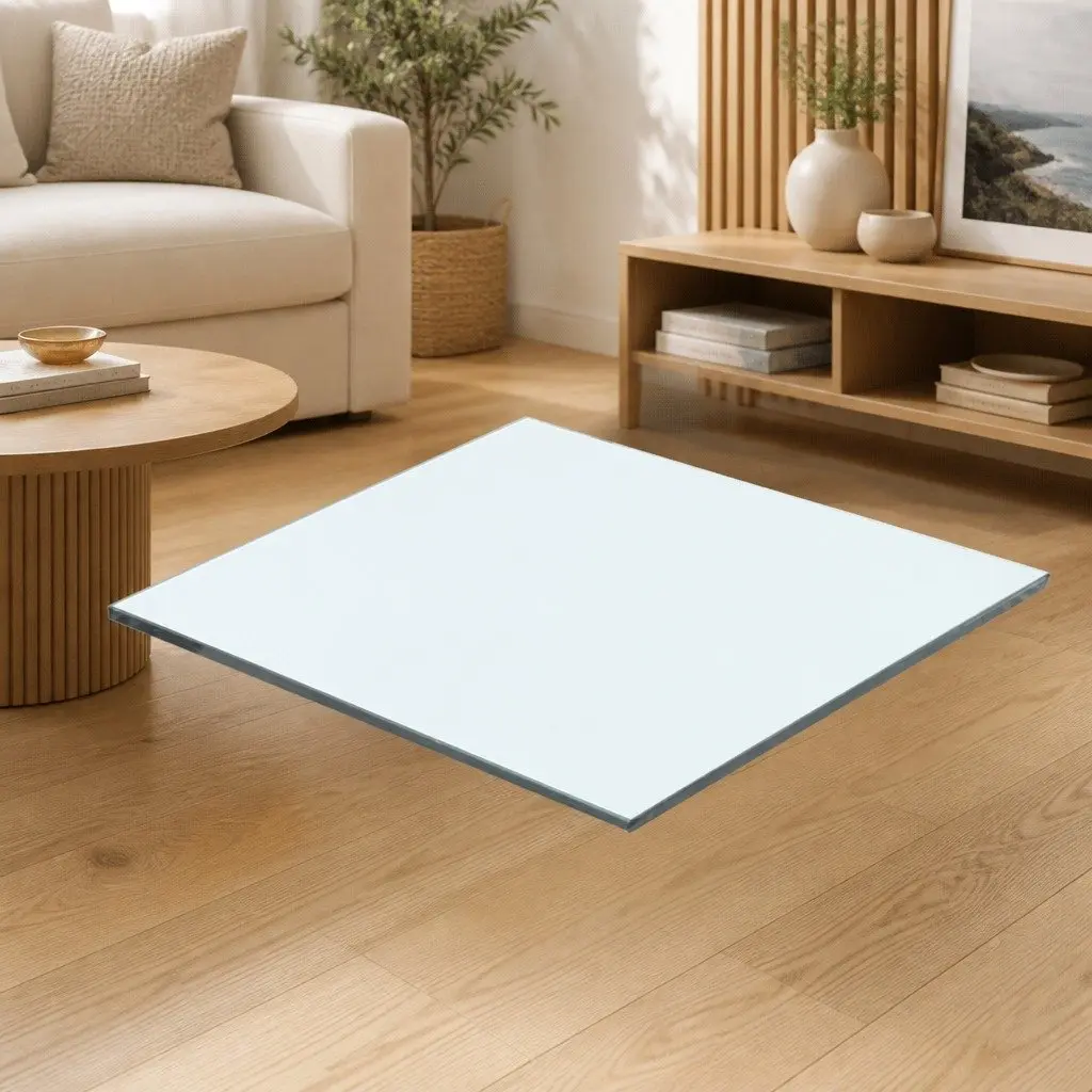 Glass Shelf Panel Clear Tempered 40x30cm Wall Mount Display