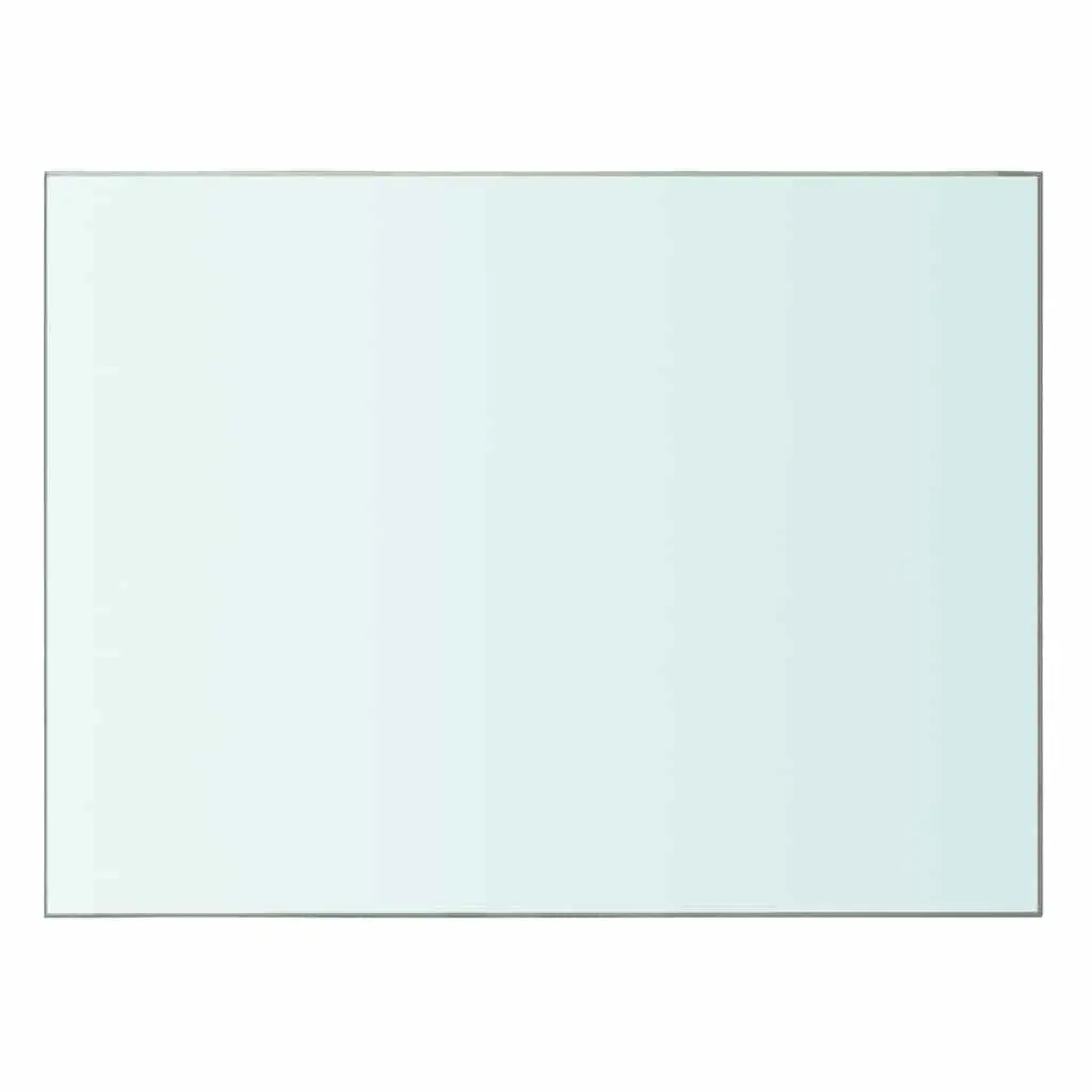 Glass Shelf Panel Clear Tempered 40x30cm Wall Mount Display
