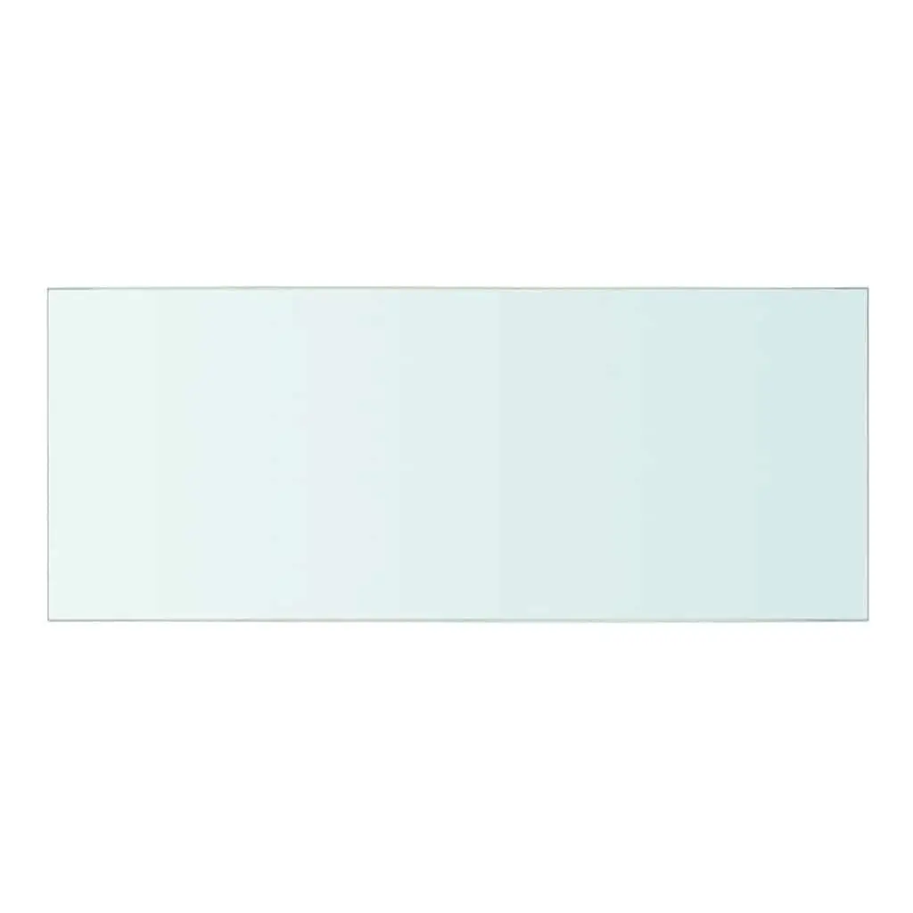 Glass Shelf Panel Clear 50x20 cm Wall Mount Display Shelving Tempered Glass