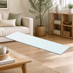 Tempered Glass Shelf Panel 80x20 cm Clear Wall Display Shelving Slatwall Bracket