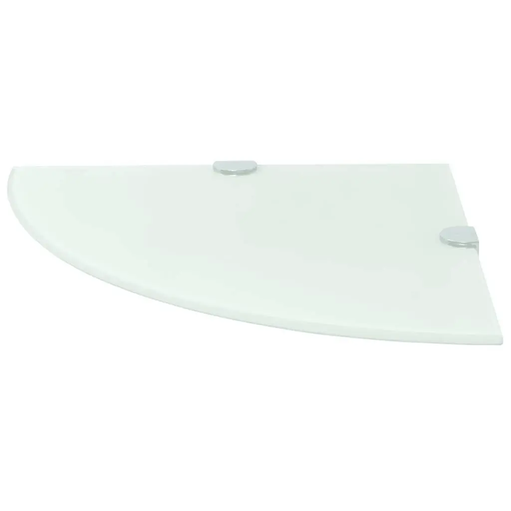 White Floating Corner Shelf
