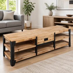 Friendly Brown TV Stand for Your Living Room Setup