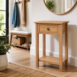 Your Ideal Compact Console Table in Solid Oak