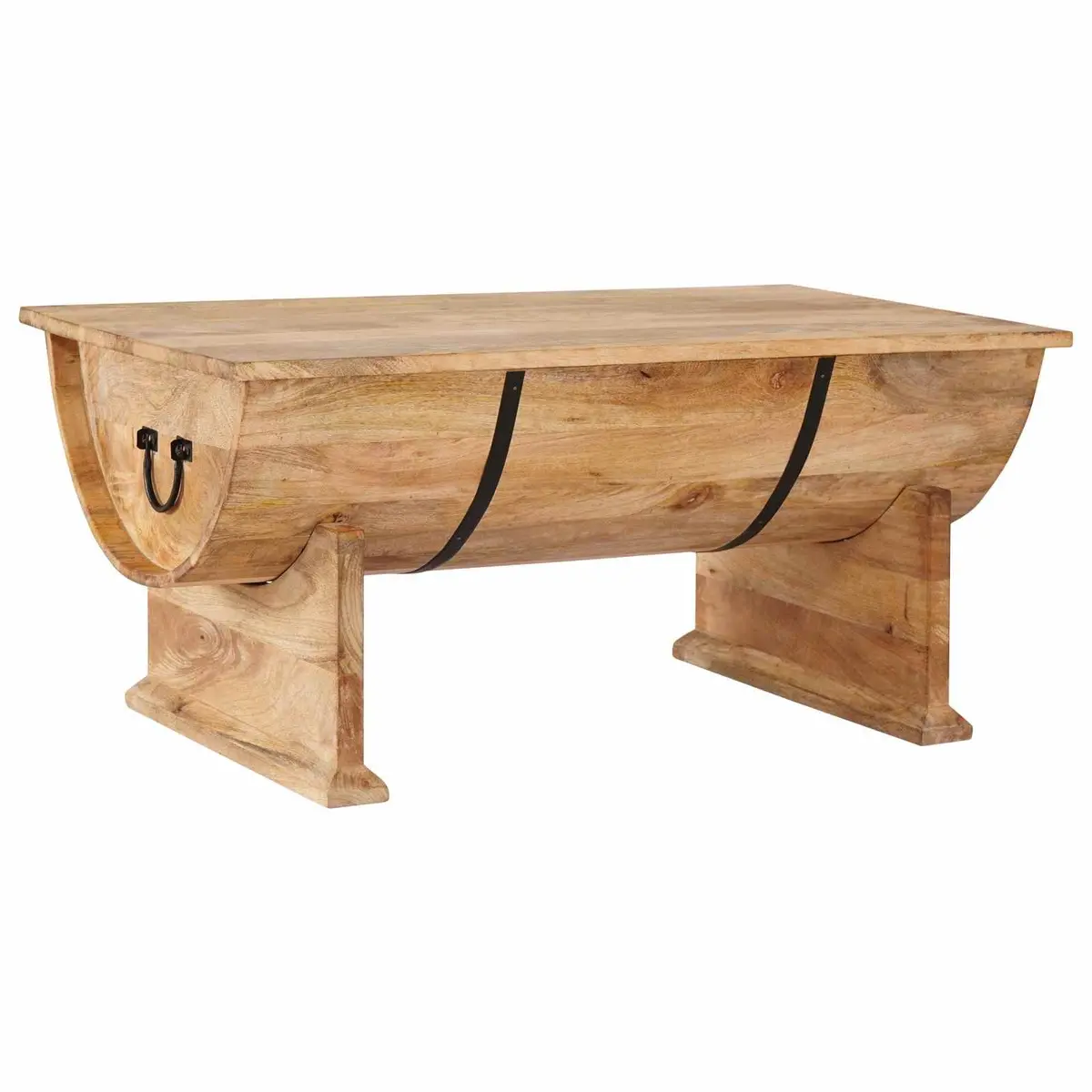Coffee Table in Vintage Brown Wood
