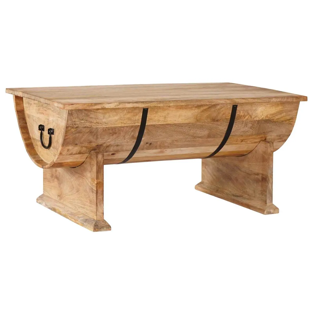 Coffee Table in Vintage Brown Wood