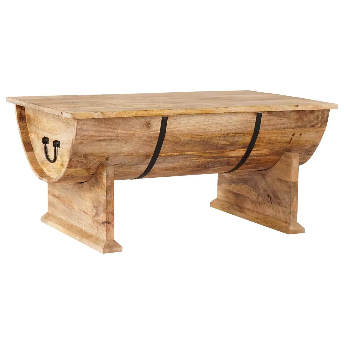 Coffee Table in Vintage Brown Wood