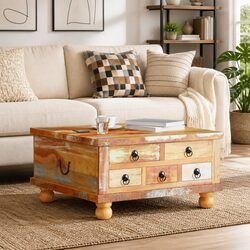 Your Perfect Coffee Table: Reclaimed Wood with Storage