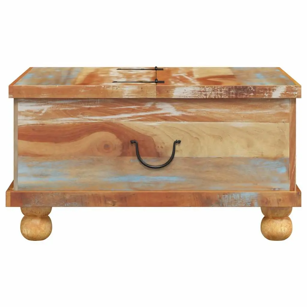 Coffee Table Reclaimed Wood Industrial Vintage 70x70x38 cm Brown Drawers