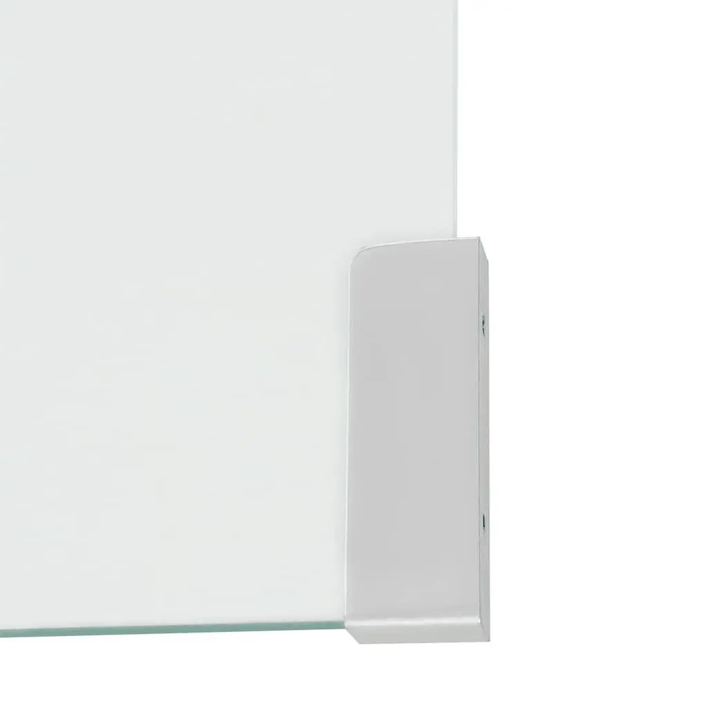 Coffee Table Tempered Glass Clear Modern Compact 49.5 x 50 x 45 cm