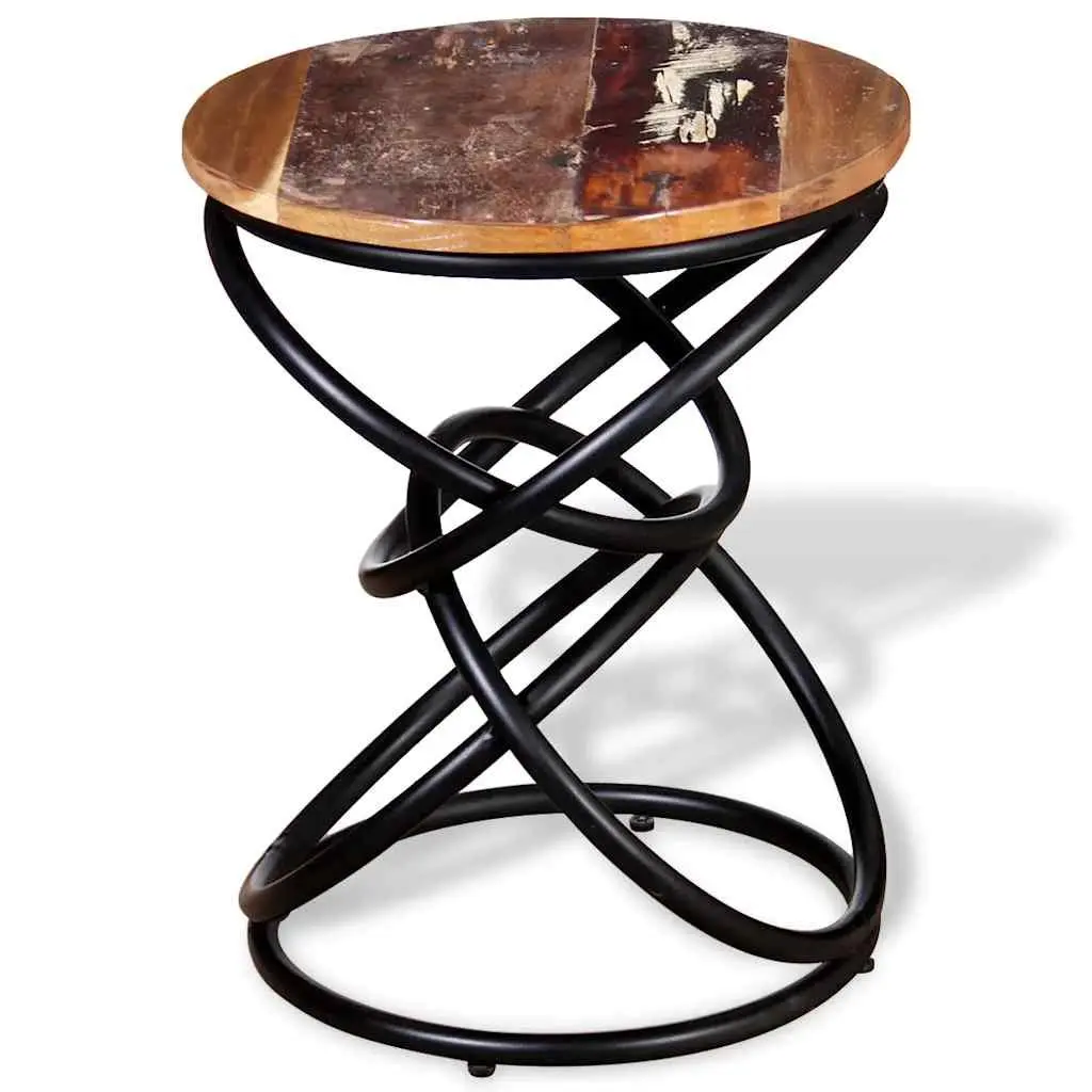 Reclaimed Wood End Table