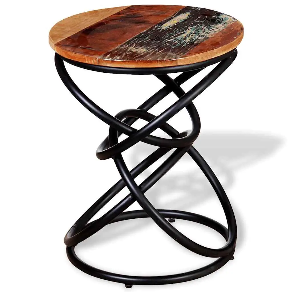 Reclaimed Wood End Table