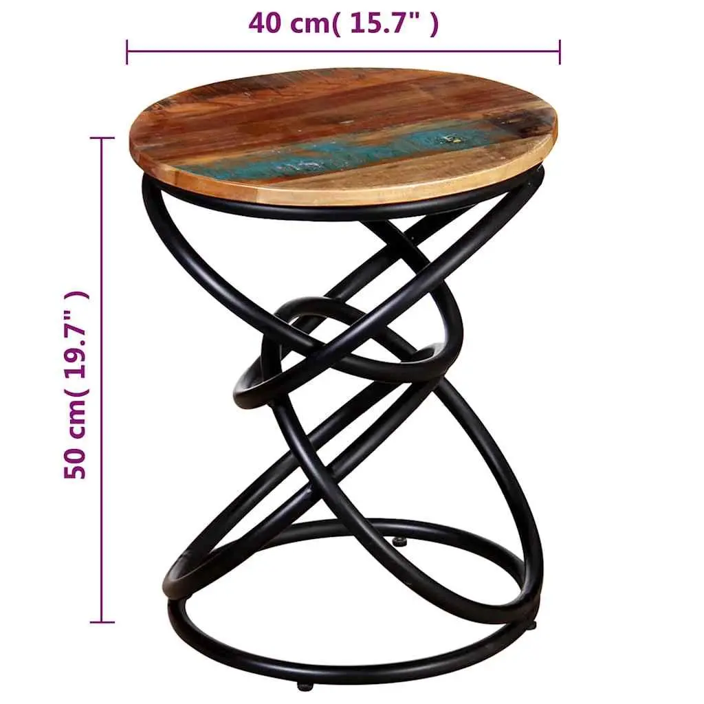 Reclaimed Wood End Table