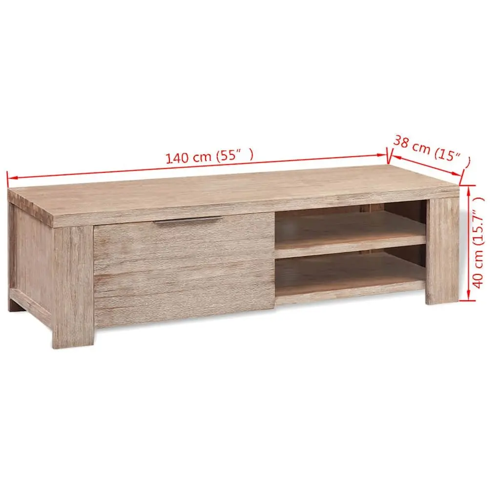 TV Cabinet in Solid Acacia Wood