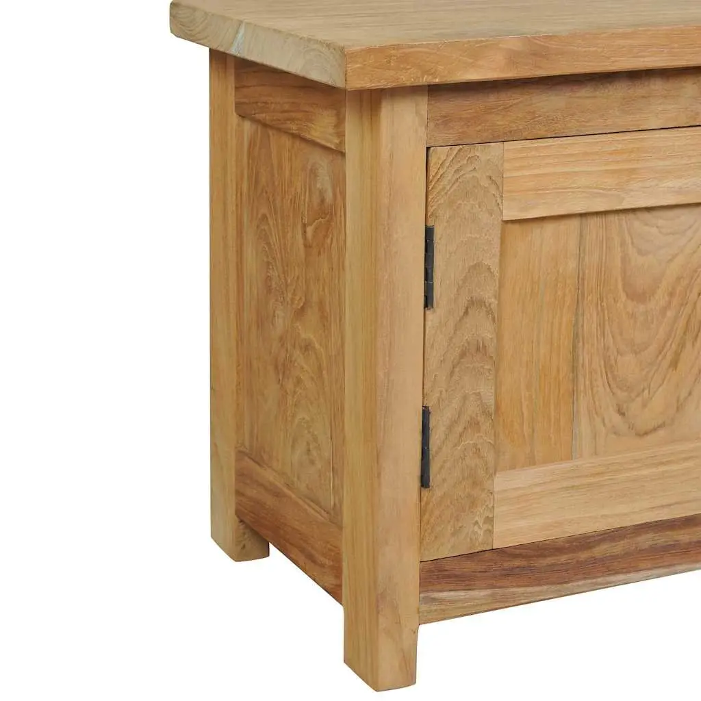 Solid Teak TV Cabinet 120x30x40 cm Brown Colonial Style Storage Furniture