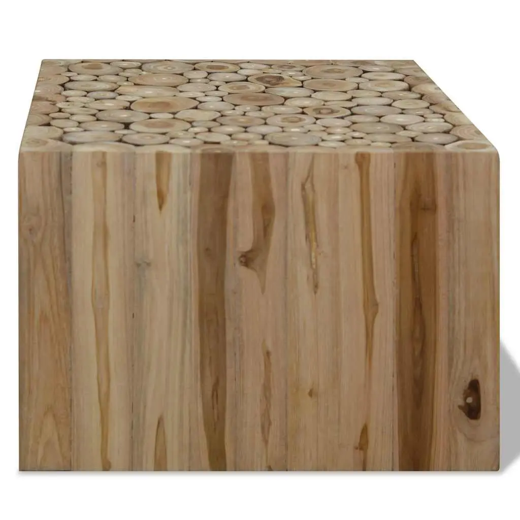 Coffee Table Brown Sturdy 50 x 50 x 35 cm