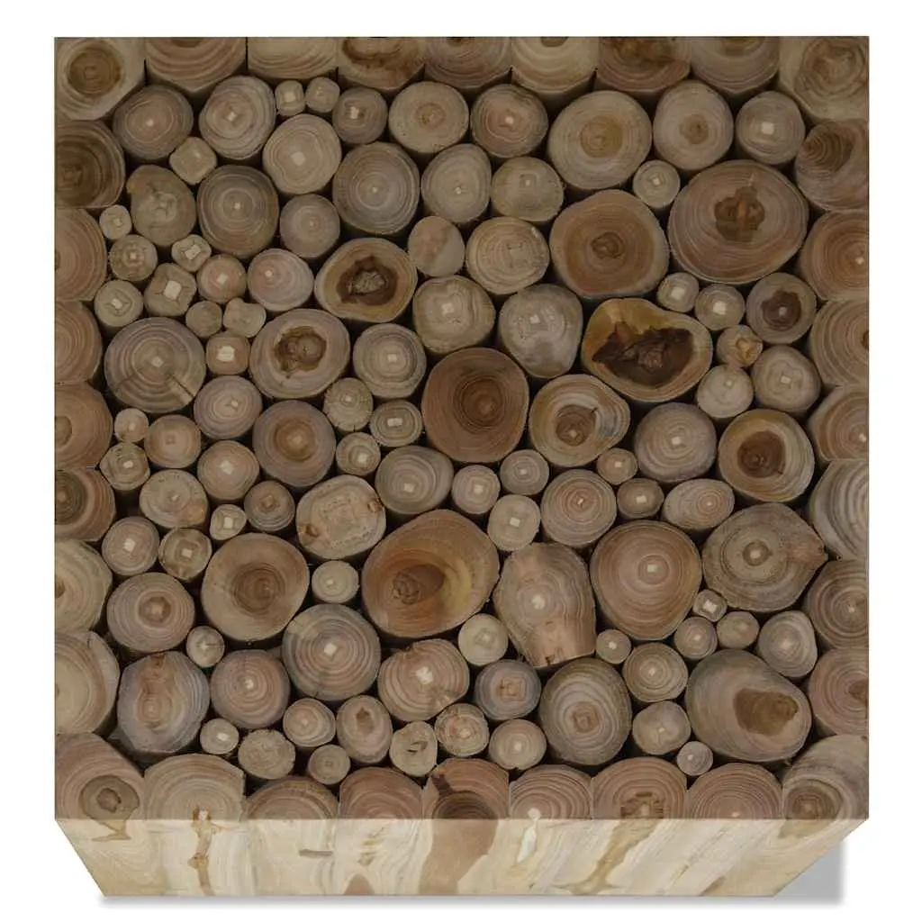 Coffee Table Brown Sturdy 50 x 50 x 35 cm
