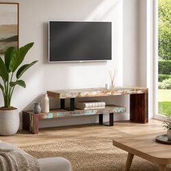 Friendly Stackable Storage Cabinet for TV Setup