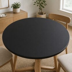 Get Your 500mm Round Black Glass Table Top Today