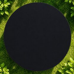 Round Tempered Glass Table Top 800mm Diameter Black Dining Coffee Garden