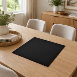 Tempered Glass Table Top Square 700x700mm Black Dining Coffee Garden Furniture
