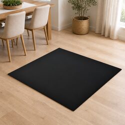 Your Friendly 700x700mm Black Glass Table Top for Versatility