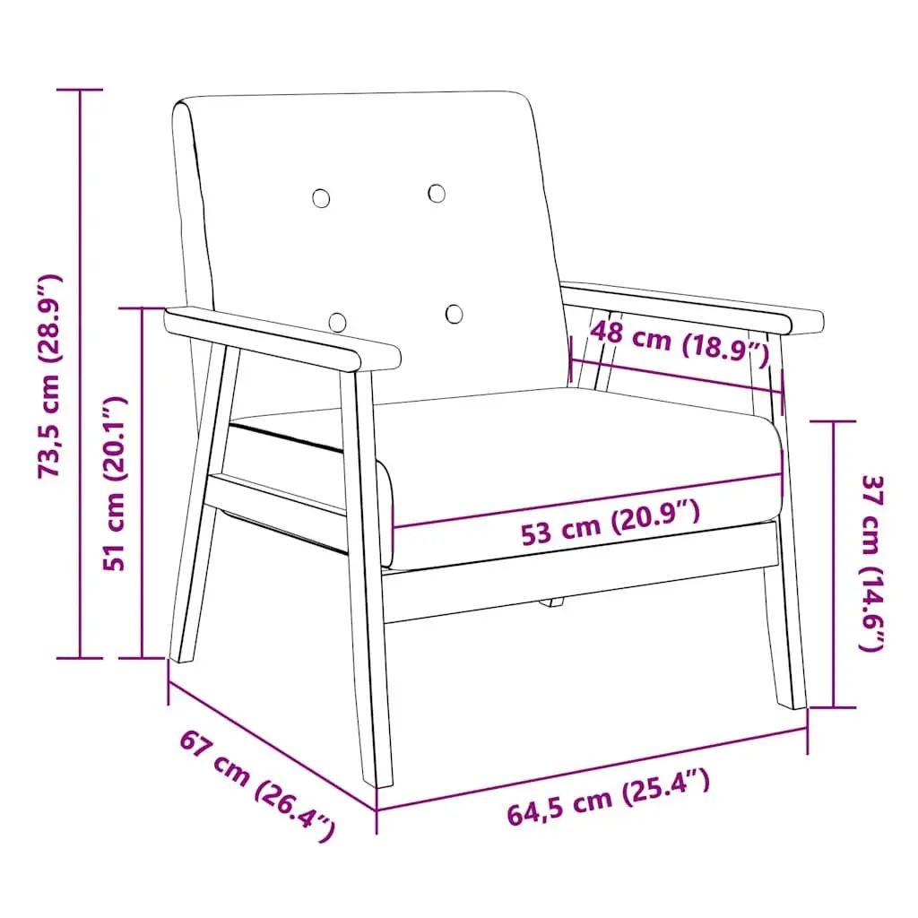 Dark Grey Armchair