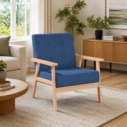 Your Cozy Blue Armchair Awaits You
