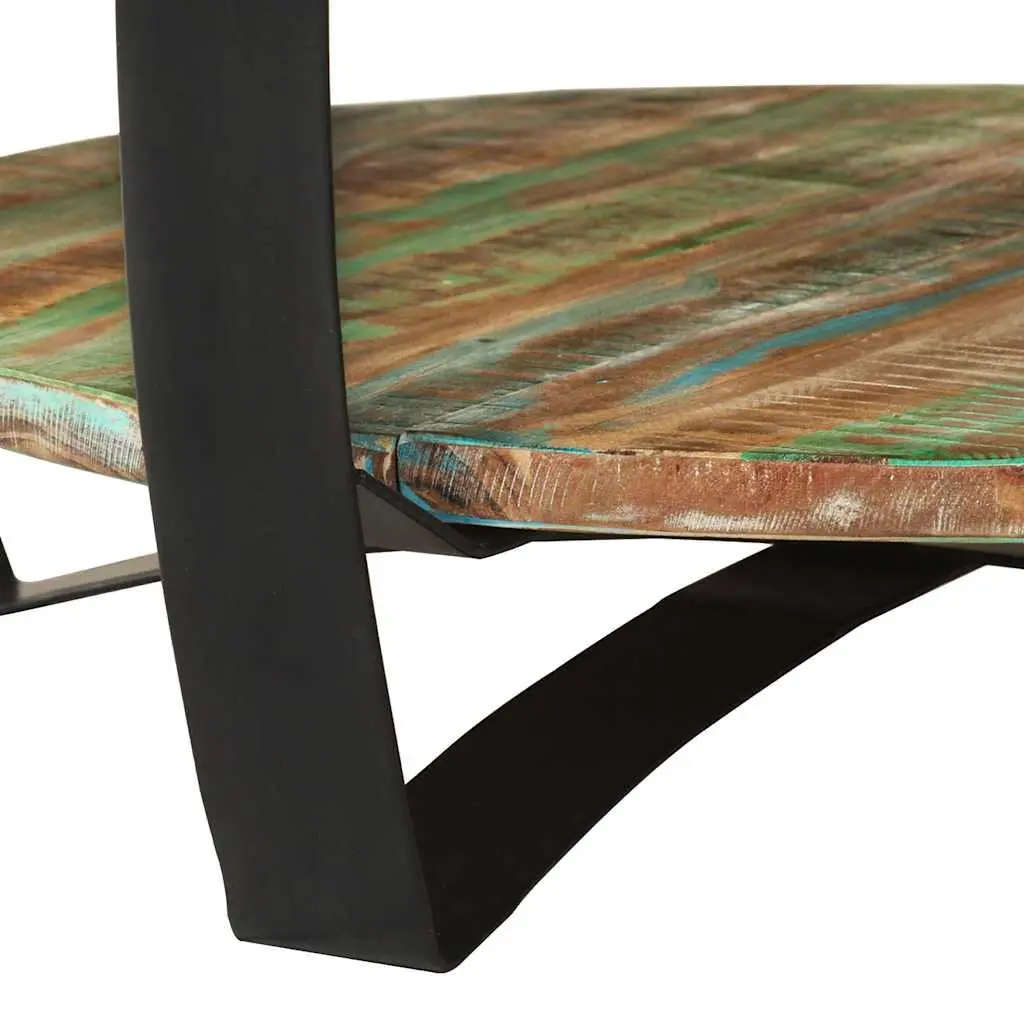 Coffee Table Handmade Solid Reclaimed Wood Industrial Vintage Style 65 cm