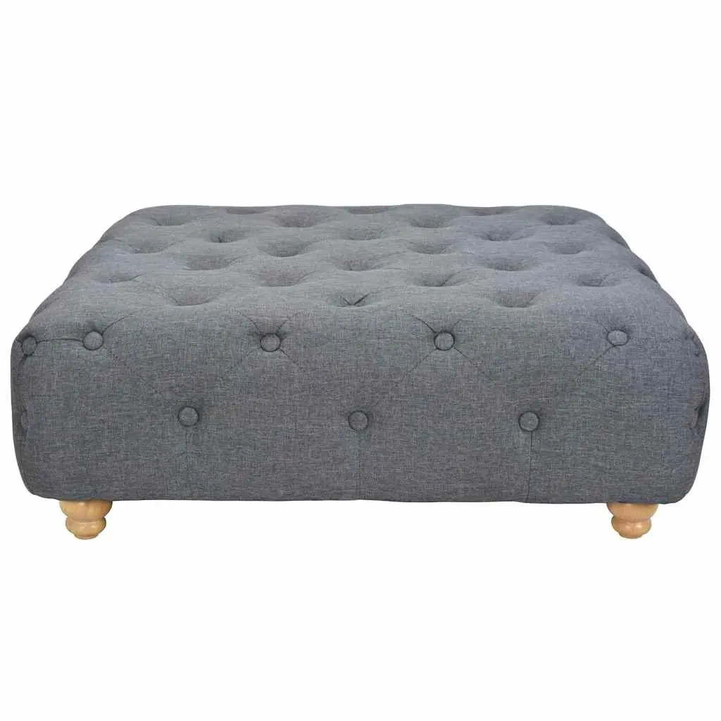 Grey Pouffe Footrest