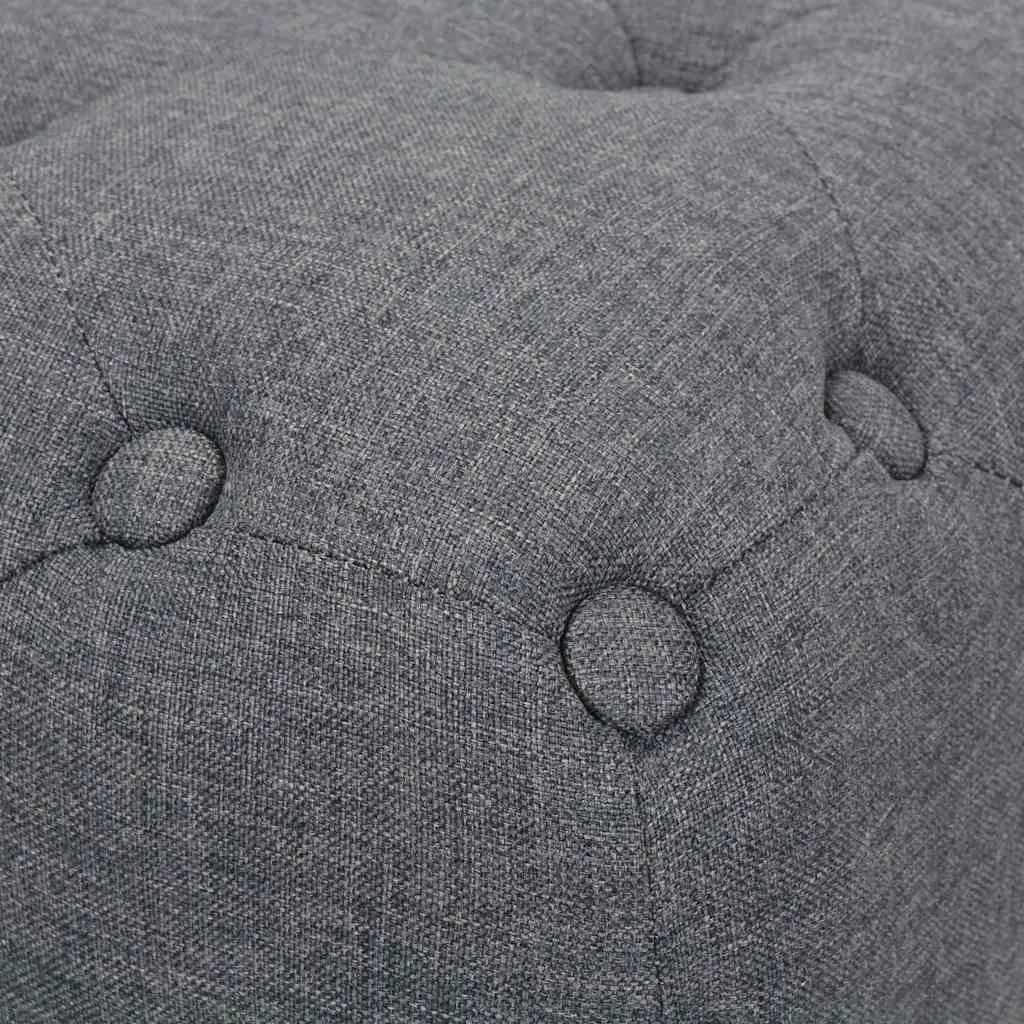 Grey Pouffe Footrest
