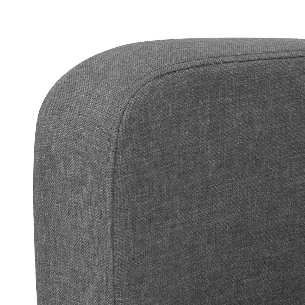 2-Seater Sofa Grey Lounge Couch Living Room Furniture Easy Assembly Compact