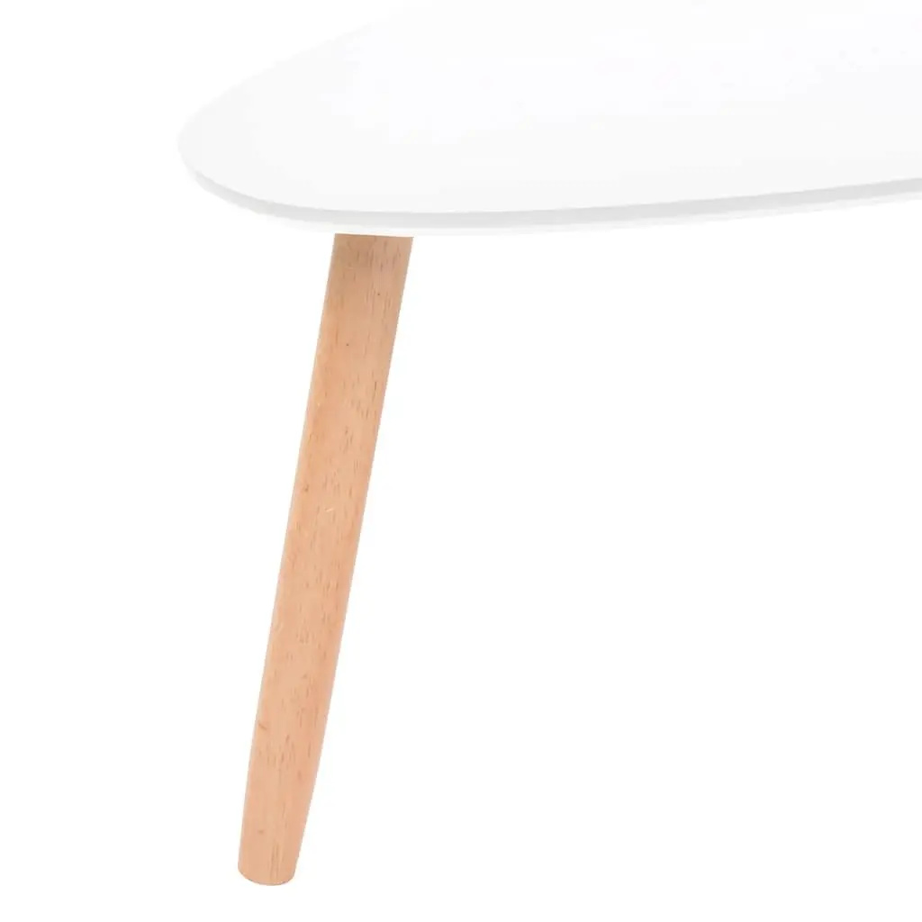 Coffee Table Set 2 Pieces Scandinavian Style Living Room Accent Tables