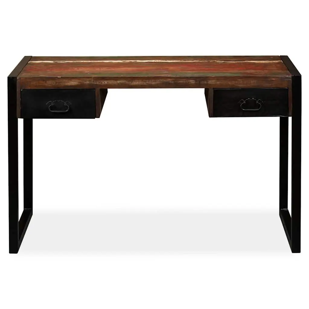 Desk Solid Reclaimed Wood Industrial Vintage 120W x 50D x 76H cm