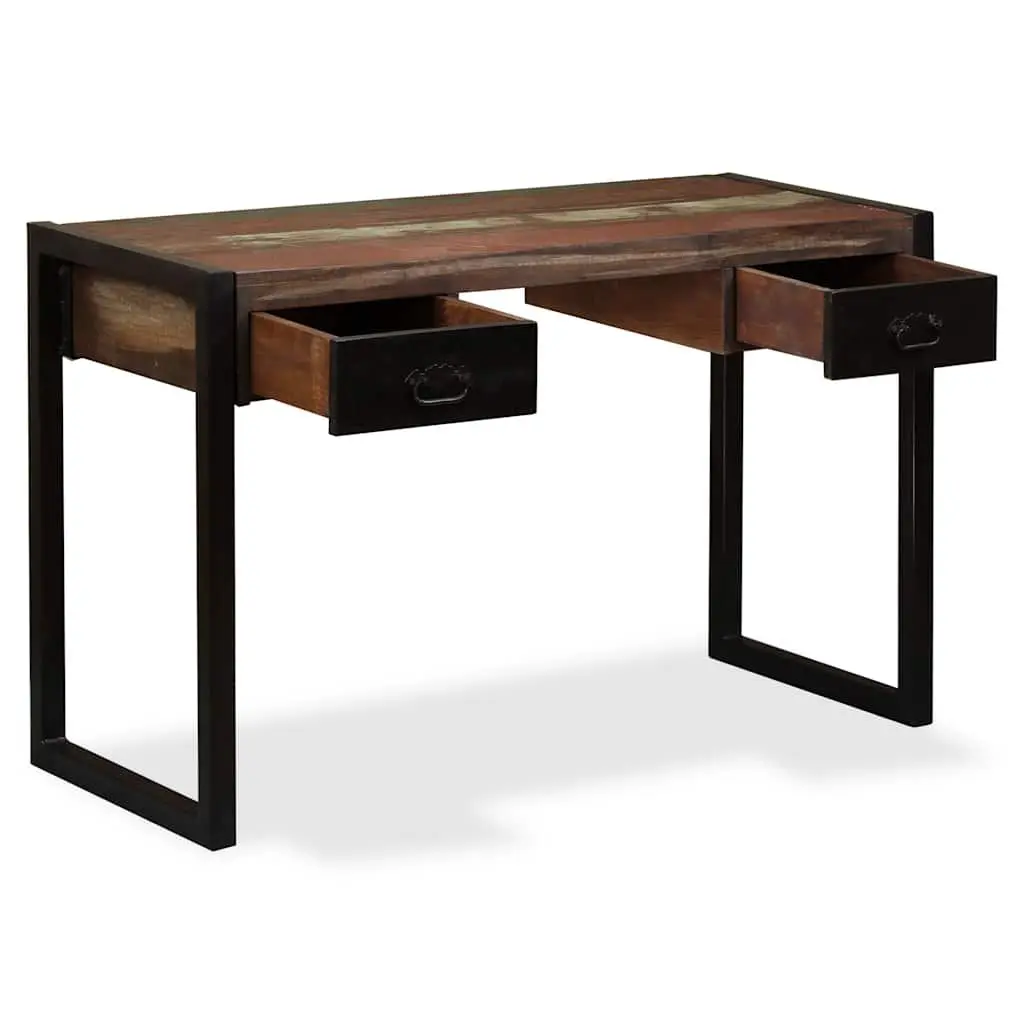 Desk Solid Reclaimed Wood Industrial Vintage 120W x 50D x 76H cm