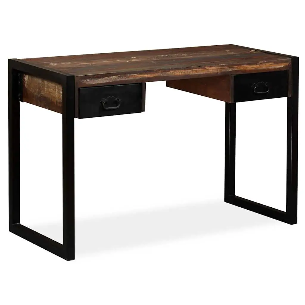 Desk Solid Reclaimed Wood Industrial Vintage 120W x 50D x 76H cm