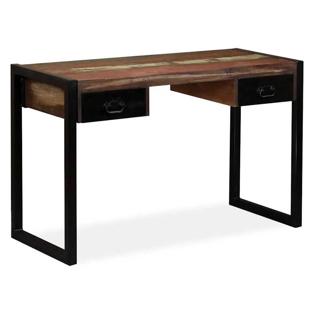 Desk Solid Reclaimed Wood Industrial Vintage 120W x 50D x 76H cm