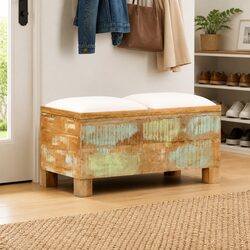 Your New Favorite Storage Bench in Solid Reclaimed Wood