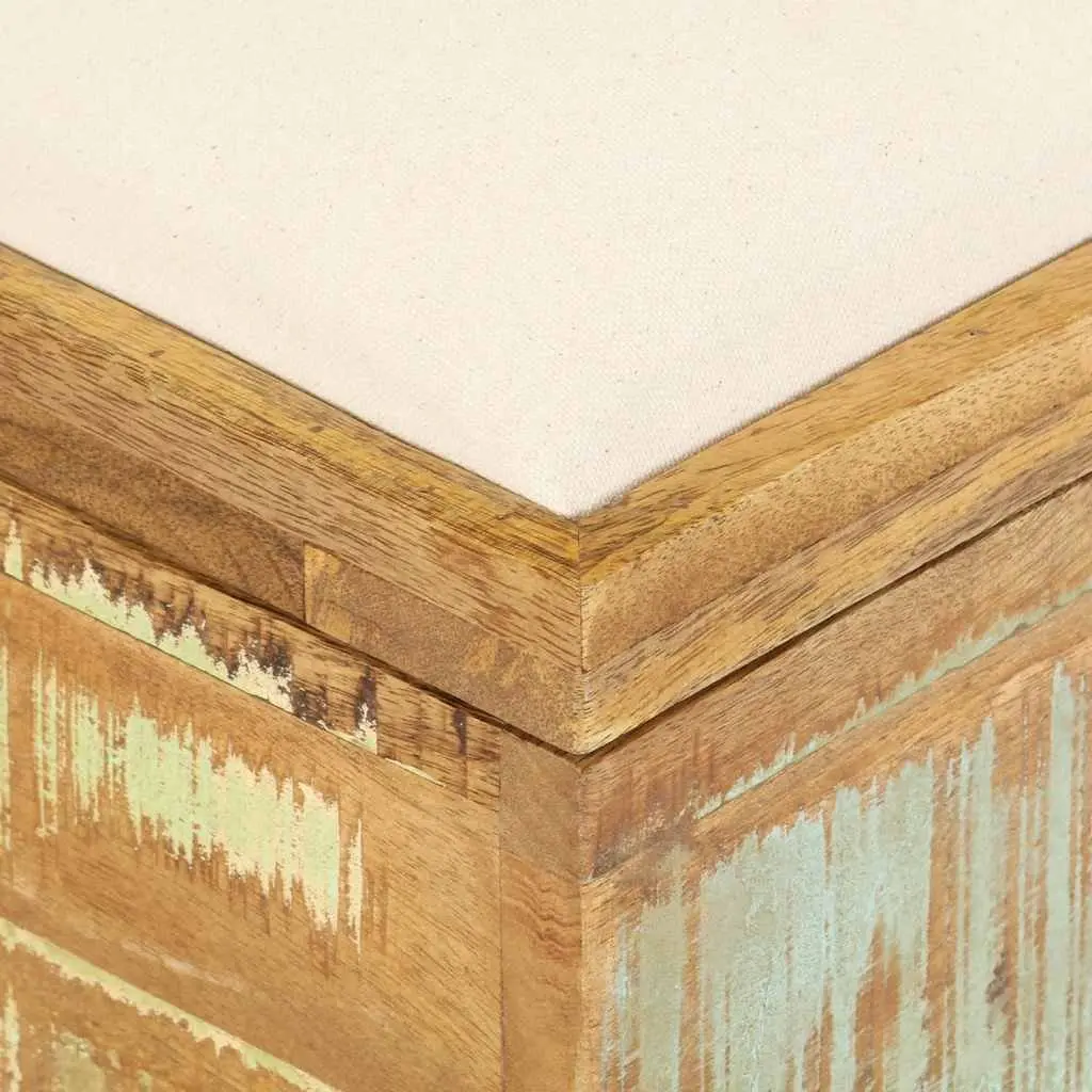 Storage Bench Solid Reclaimed Wood Retro Vintage Style Brown 80 x 40 x 40 cm