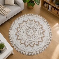 Unique Braided Jute Round Rug for Your Space 150cm