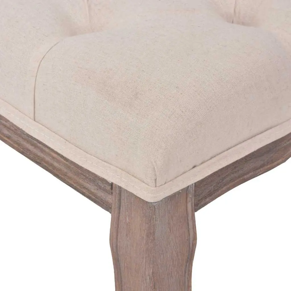 Padded Storage Bench Cream White Solid Wood Frame Entryway Bedroom Furniture