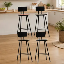 Inviting Bar Stools Crafted from Reclaimed Wood