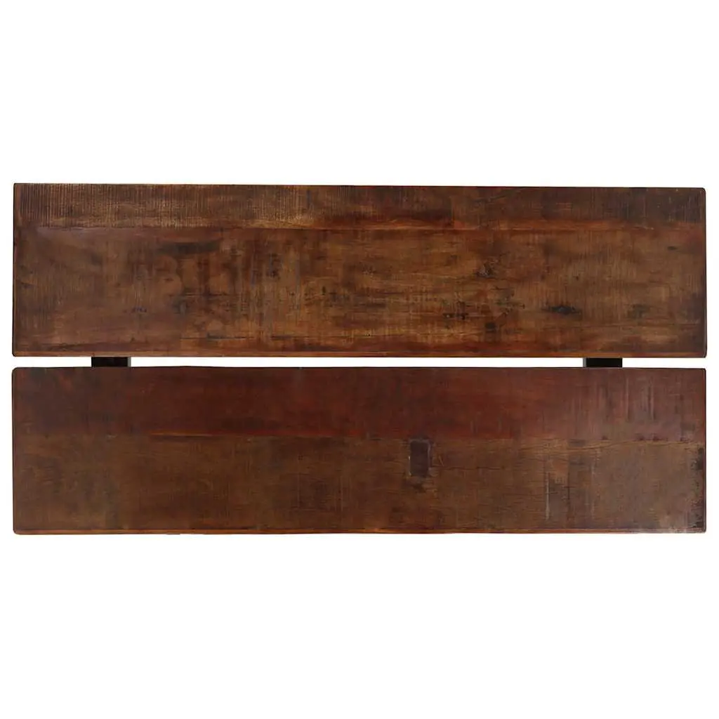 Bar Set 7 Piece Solid Reclaimed Wood Industrial Retro Style Table Chairs Brown