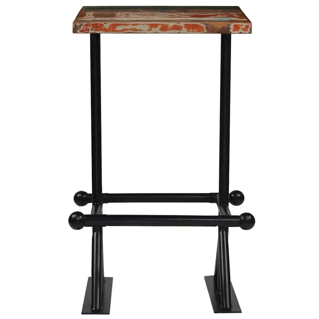 Bar Set Industrial Retro 3 Piece Reclaimed Wood Table Chairs
