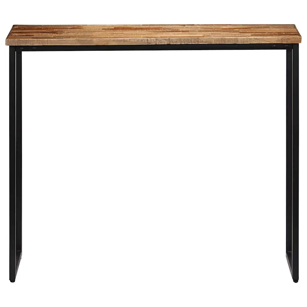 Console Table Solid Reclaimed Teak Brown Accent End Table Living Room Decor