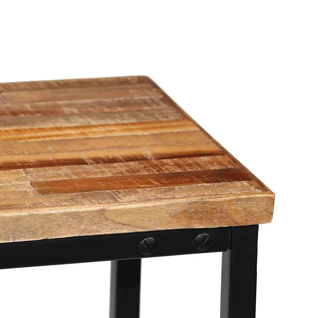 Console Table Solid Reclaimed Teak Brown Accent End Table Living Room Decor