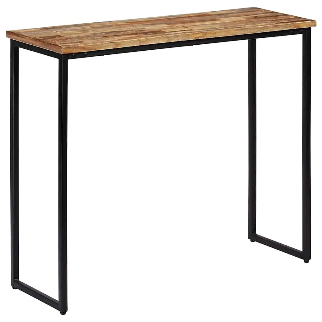 Console Table Solid Reclaimed Teak Brown Accent End Table Living Room Decor
