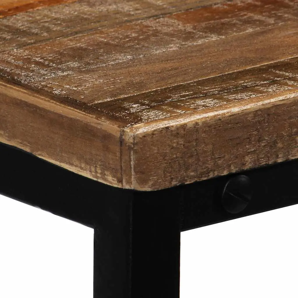 Console Table Solid Reclaimed Teak Brown Accent End Table Living Room Decor