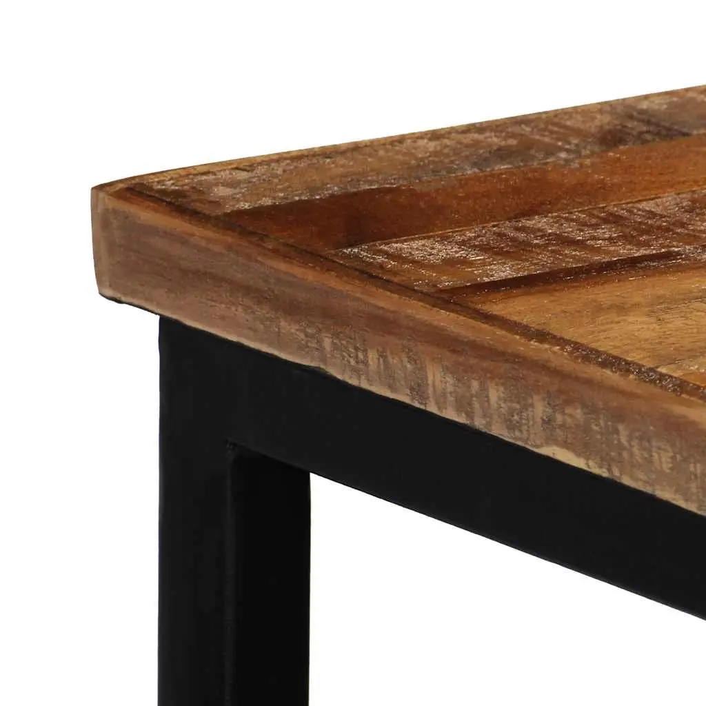 Console Table Solid Reclaimed Teak Brown Accent End Table Living Room Decor