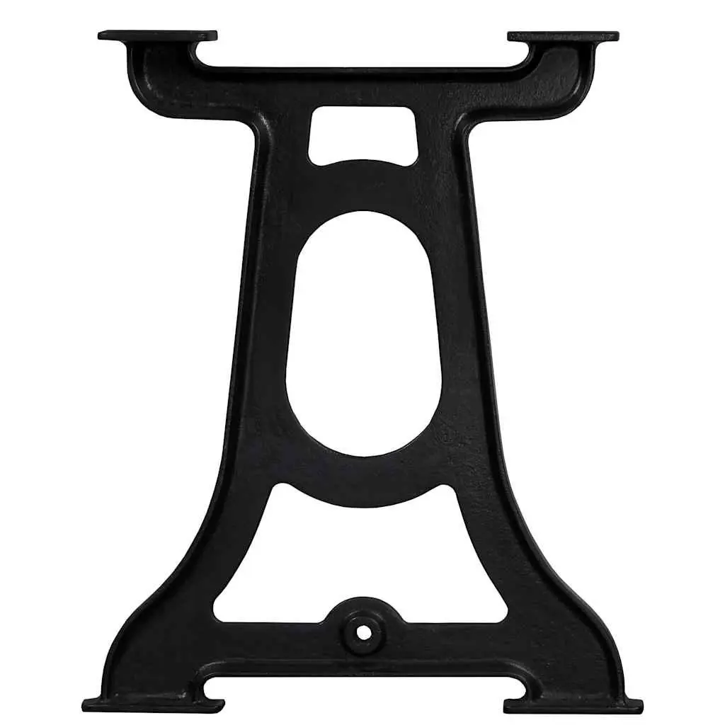 Cast Iron Y-Frame Table Legs 2 pcs Industrial Dining Table Support Base Black
